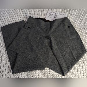 Gray Dress Pants with Straight Cut and Subtle‎ Texture